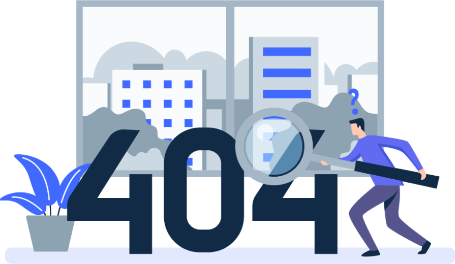 404 Error - Lost in Space Illustration